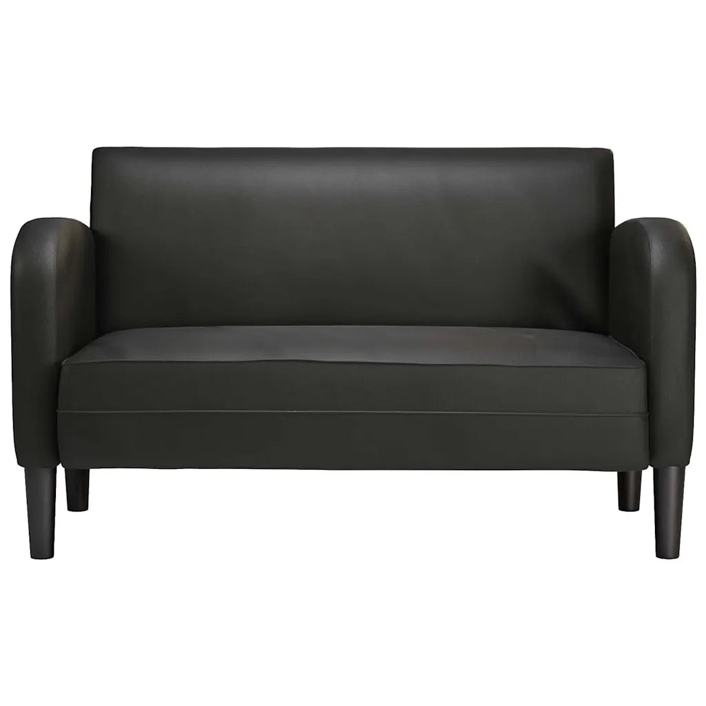 vidaXL Divano Divanetto Nero 110 cm in Similpelle