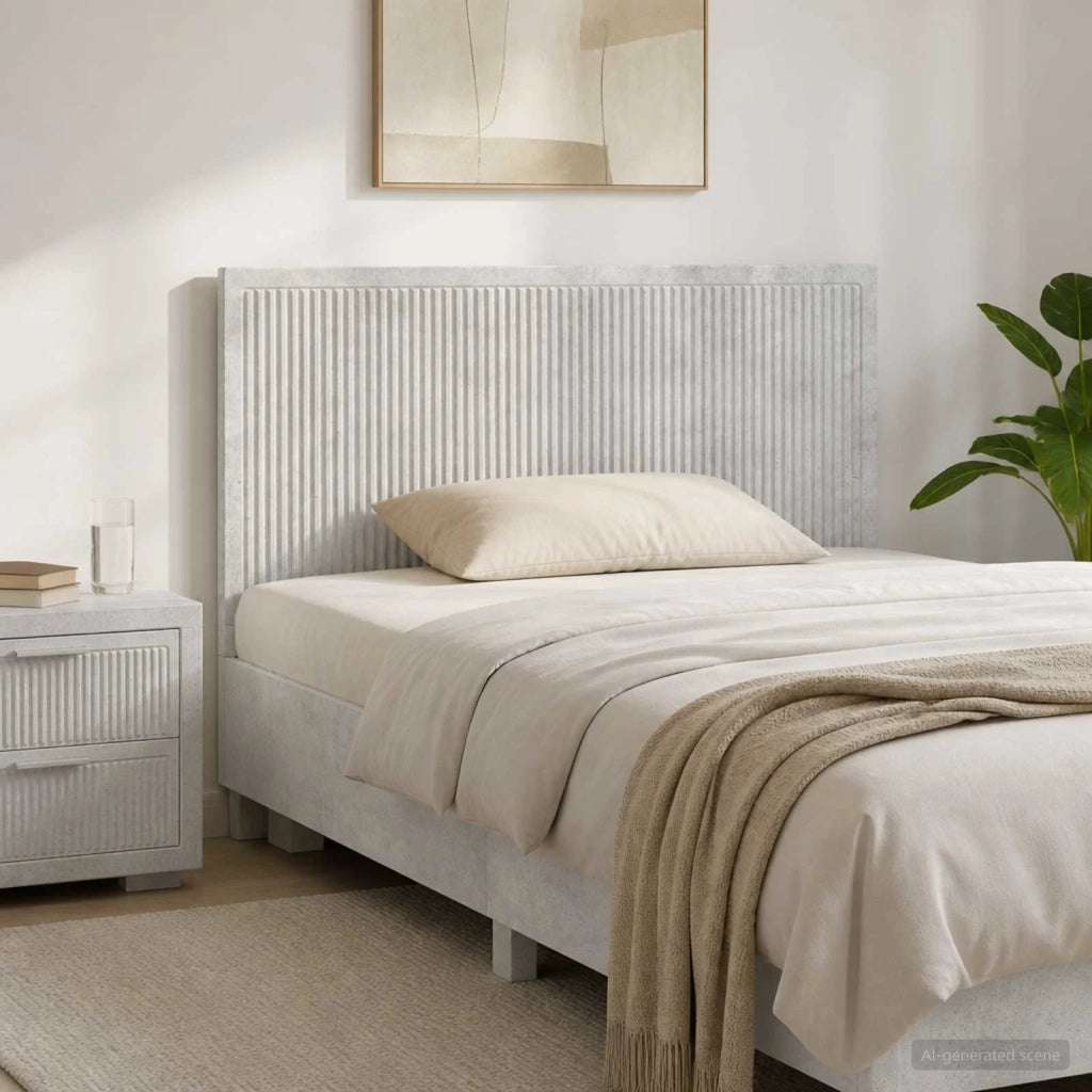 Testiera da Muro EDE Grigio Cemento Legno ingegnerizzato 896098