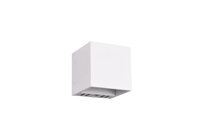 Applique da Interno a LED in Metallo Bianco Opaco