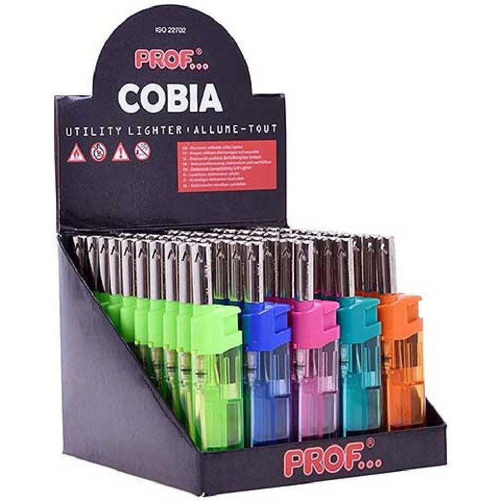 Trade Shop - Set 50 Pezzi Accendigas Accendi Gas A Fiamma Canna Corta Trasparente 40411555 -