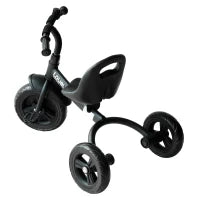 Triciclo per Bimbo con Campanello, Parafango, Ruota Speciale, Nero, 79x50.5x58cm