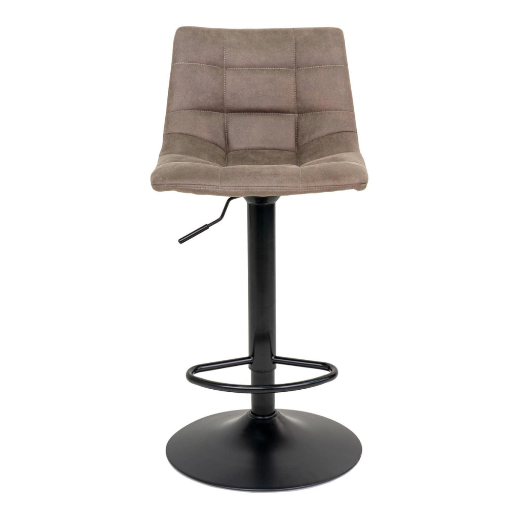 Set di 2 Sgabelli Alti Middelfart, Marrone, Microfibra, 43x43x108 cm