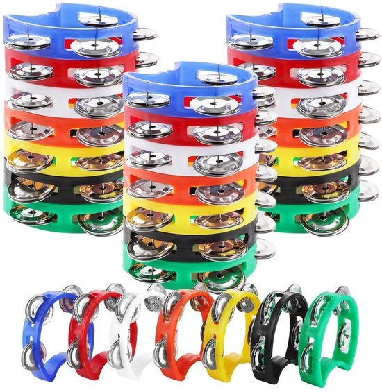 Set di Tamburi a Batteria - 21 Pezzi - Colorati - Percussione Musicale - Adatto per Scuola e Feste