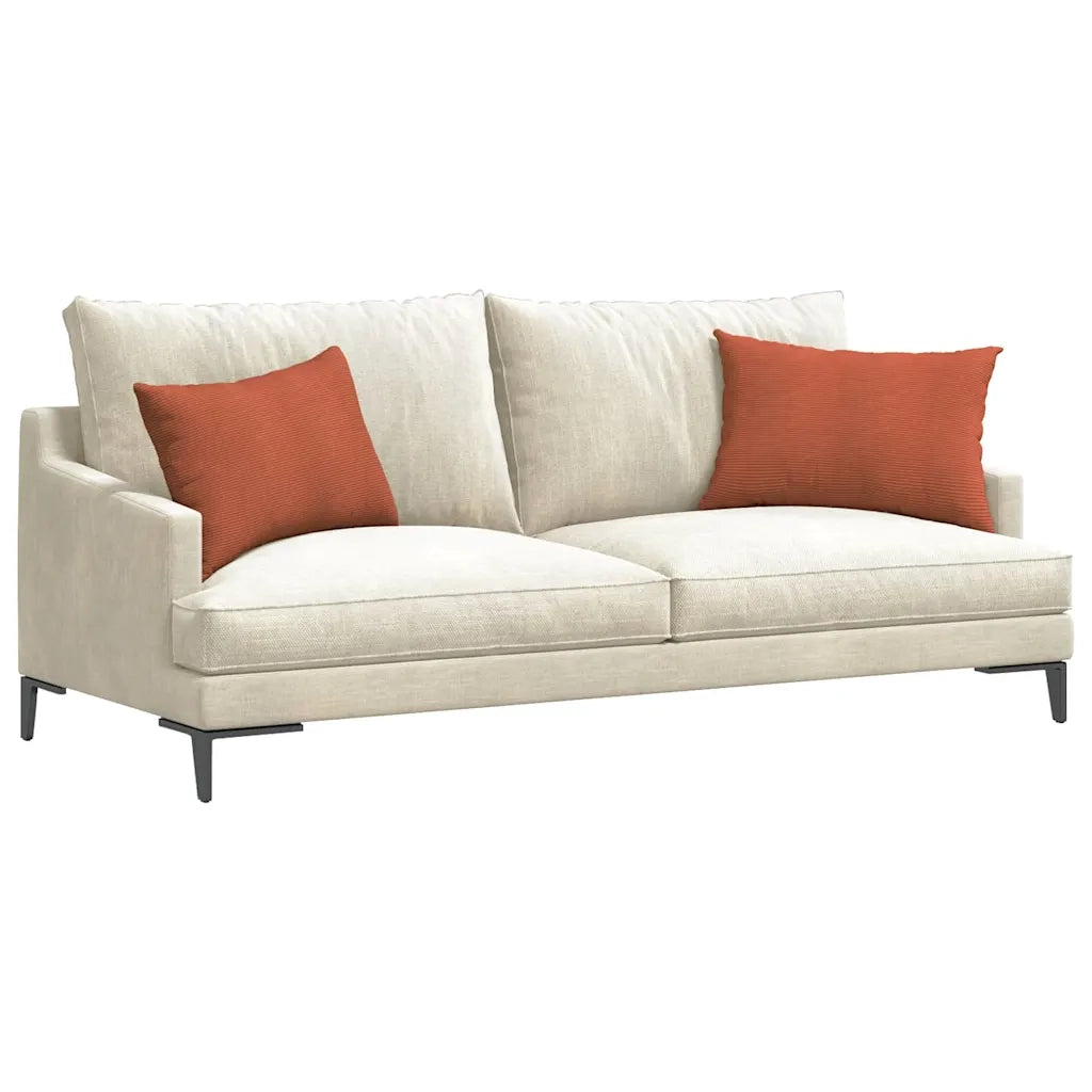 Cuscini da Divano 2 pz-Set di 2 Cuscini per Sofa Rosso Arancio 60 x 40 cm