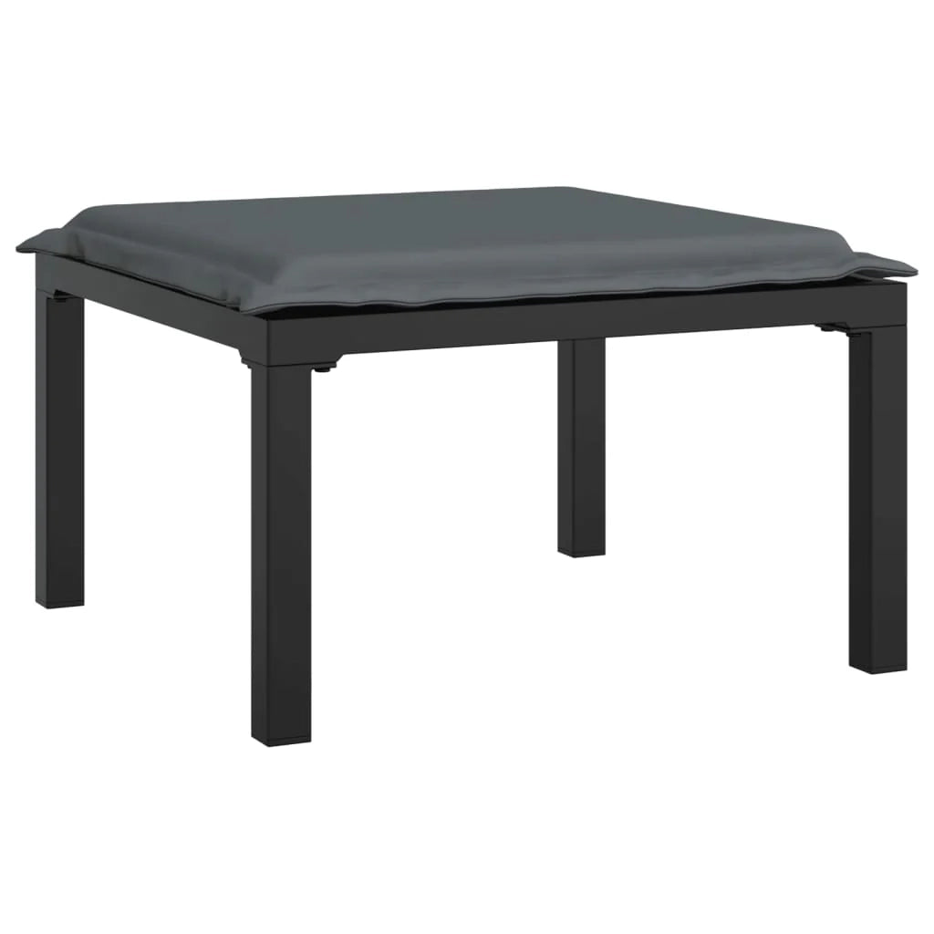 Set di mobili da giardino mobili da esterno set da 4 pezzi resina intrecciata nera e grigia 02_0016268