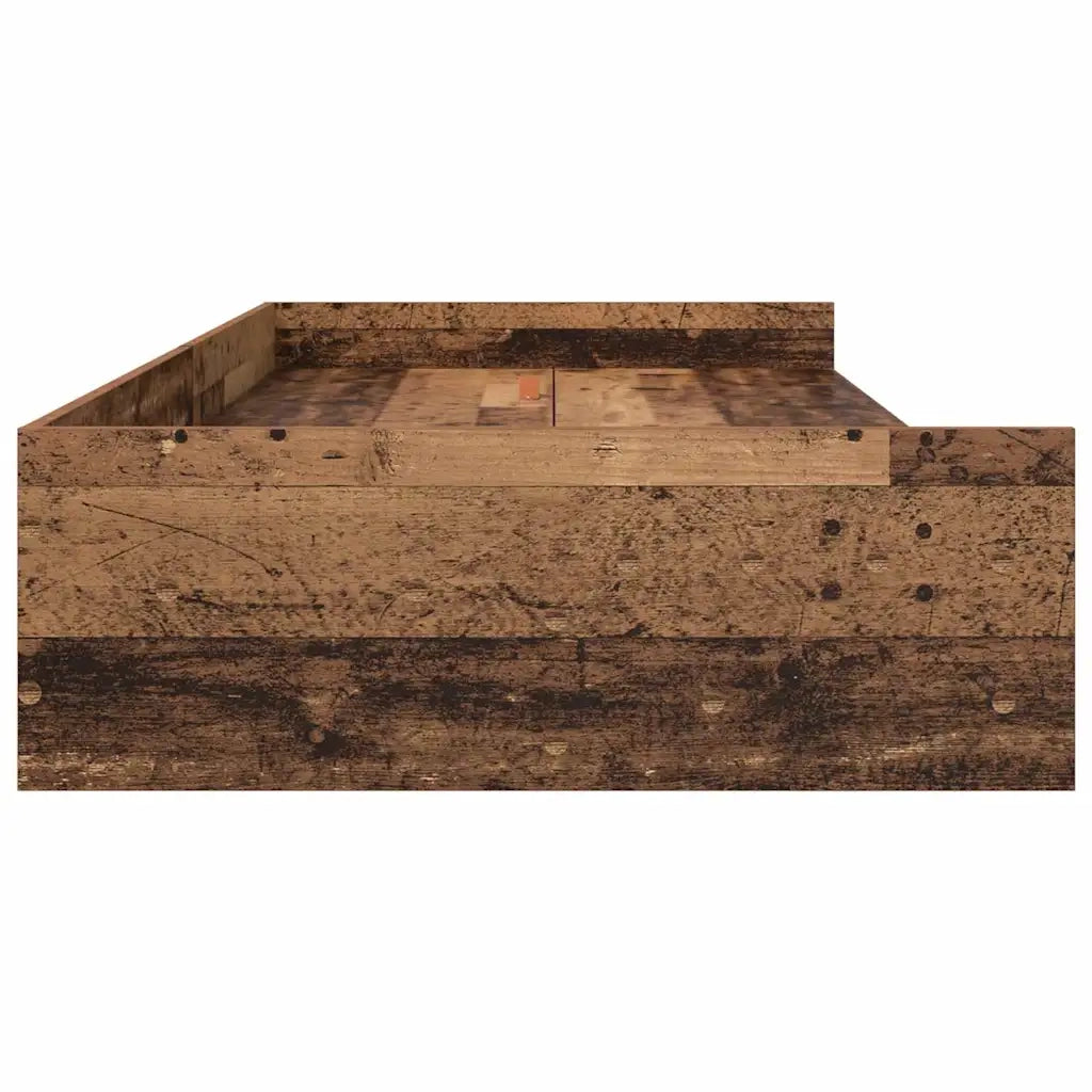 Struttura del letto con testiera-Giroletto con Testiera Legno vecchio 100 x 200 cm 184085