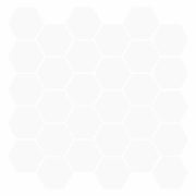 Piastrella Esagonale 50 pcs Bianco 30 x 30 cm Poliuretano e PET 42046227