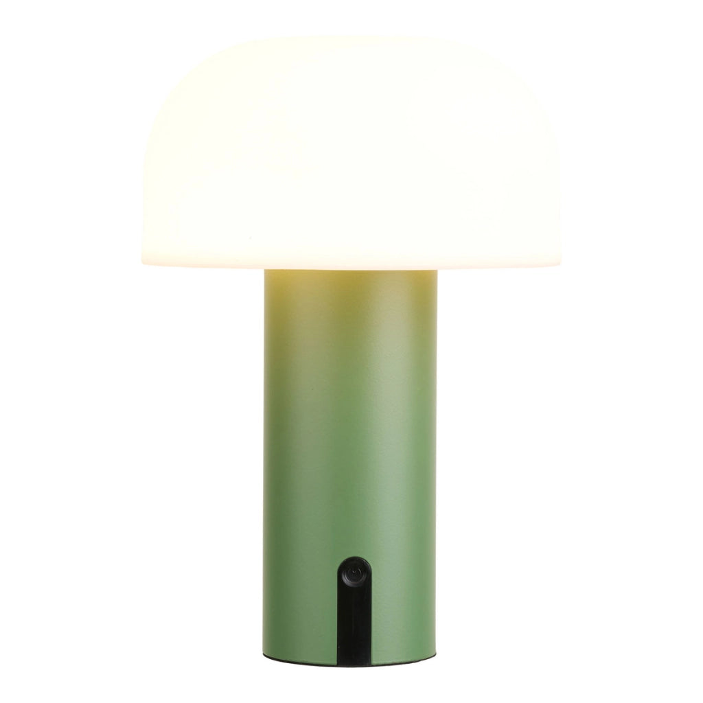 Lampada da Tavolo Soham, Verde, Metallo, 15x15x22 cm