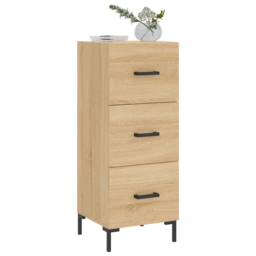 Credenza-Buffet-Armadio da cucina Rovere Sonoma 34,5x34x90 cm in Legno Multistrato 841748