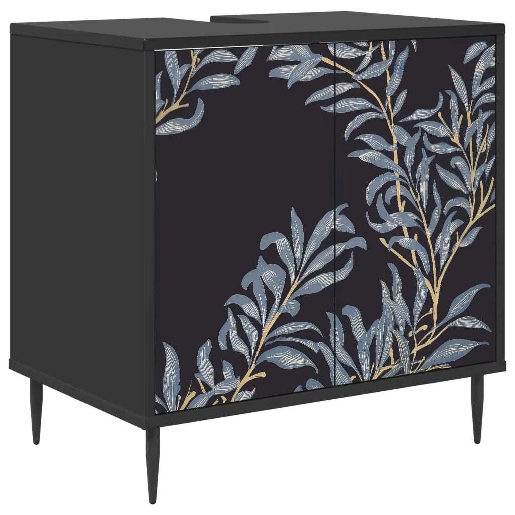 Mobile da Bagno DOKKUM Rovere Nero 60 x 40 x 61 cm 8007417