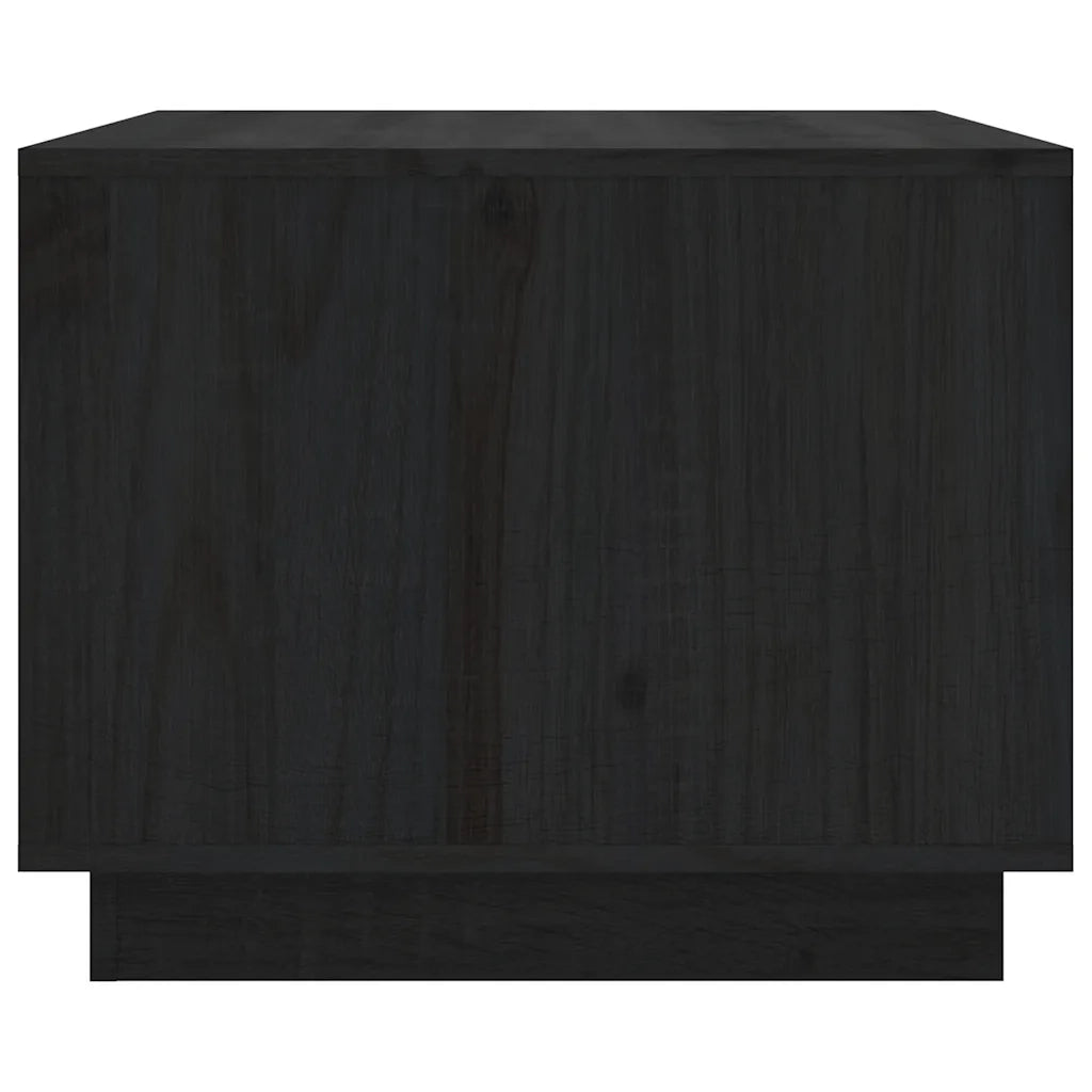 Tavolino da salotto | Tavolino da caff¨¨ | Tavolino da Soggiorno Nero 80x50x40 cm Legno Massello di Pino