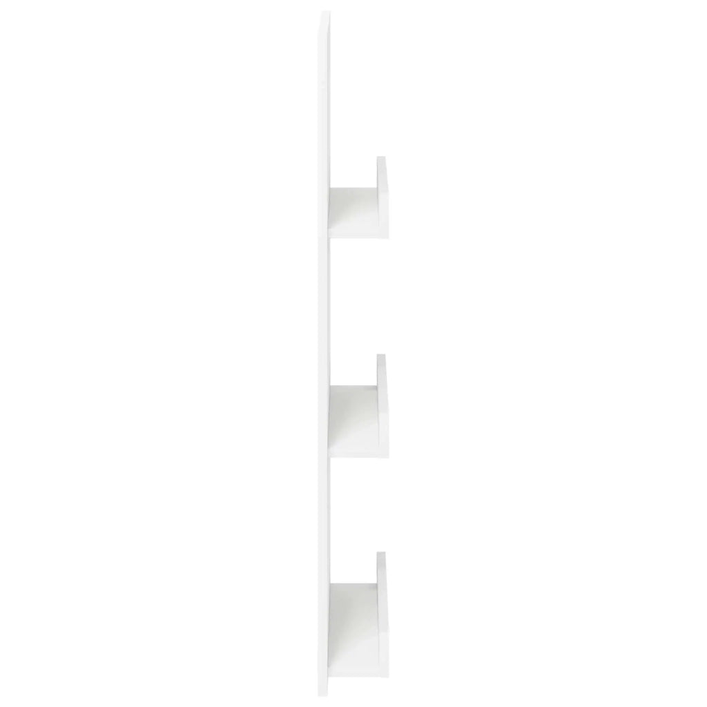 Scaffale per riviste con lo scaffale Bianco 43 x 11 x 102 cm 899511