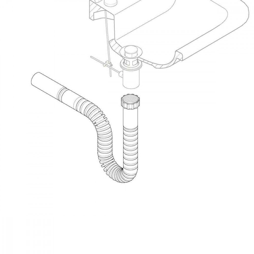 Tubo scarico flessibile jolly magic flex ghiera da 1+1/4 in acciaio inox aisi 304