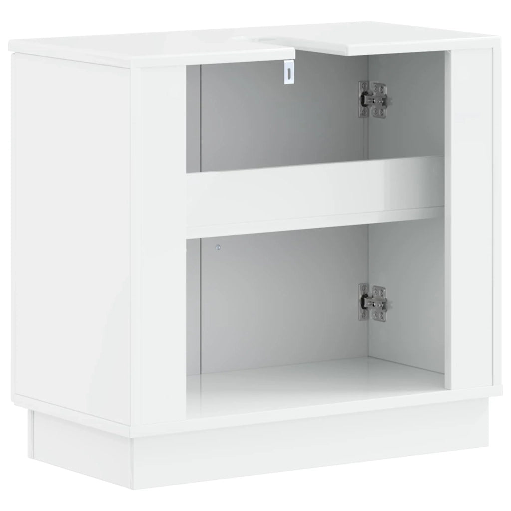 Armadio per Lavabo da Bagno HOORN Bianco Lucido 897229
