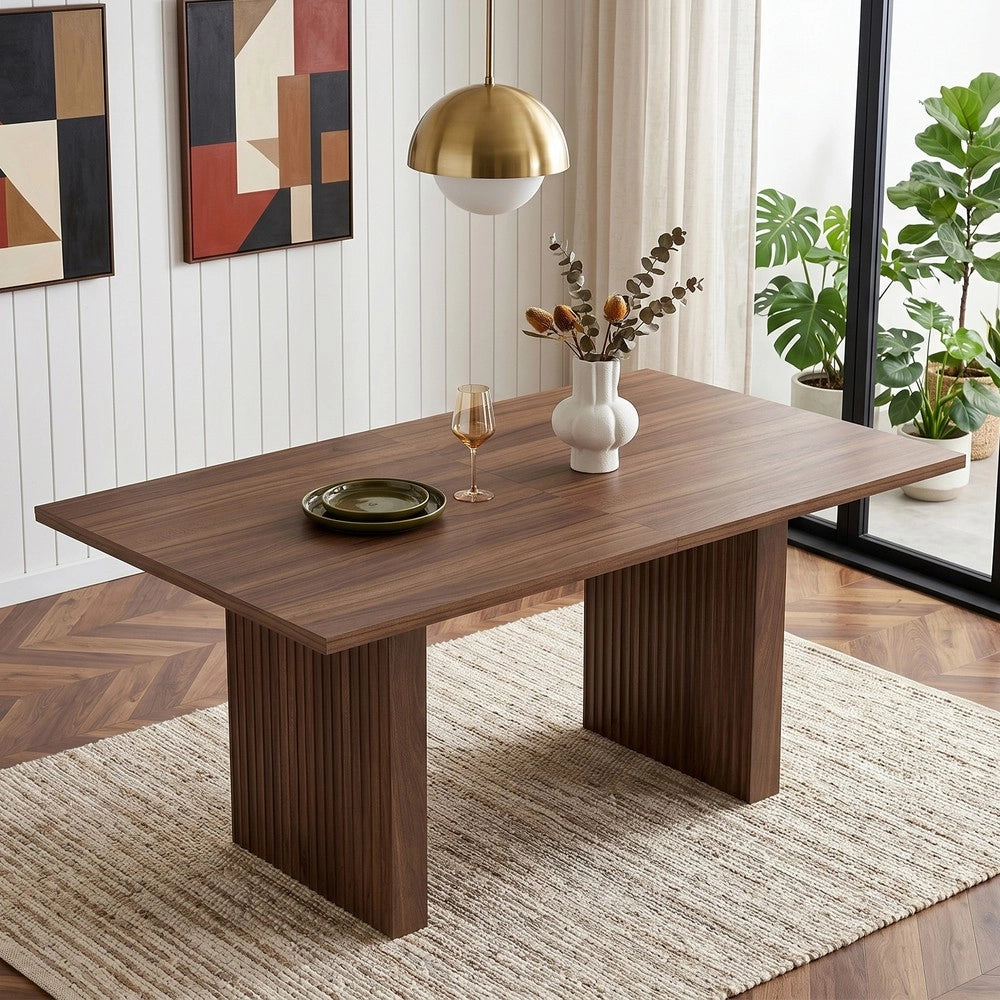 Tavolo da Pranzo Allungabile 140/200x90 cm ¨C Xylo ¨C Noce, Rettangolare, 6-8 Persone