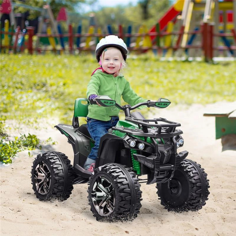 QUAD PER BAMBINI ELETTRICO 12V BATTERIA RICARICABILE ETÀ 3-5 ANNI 100X65X73CM