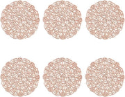 Set di 6 Antiscivolo - Antislip - 6 Pezzi - Rose - Uitgeholde Metallic