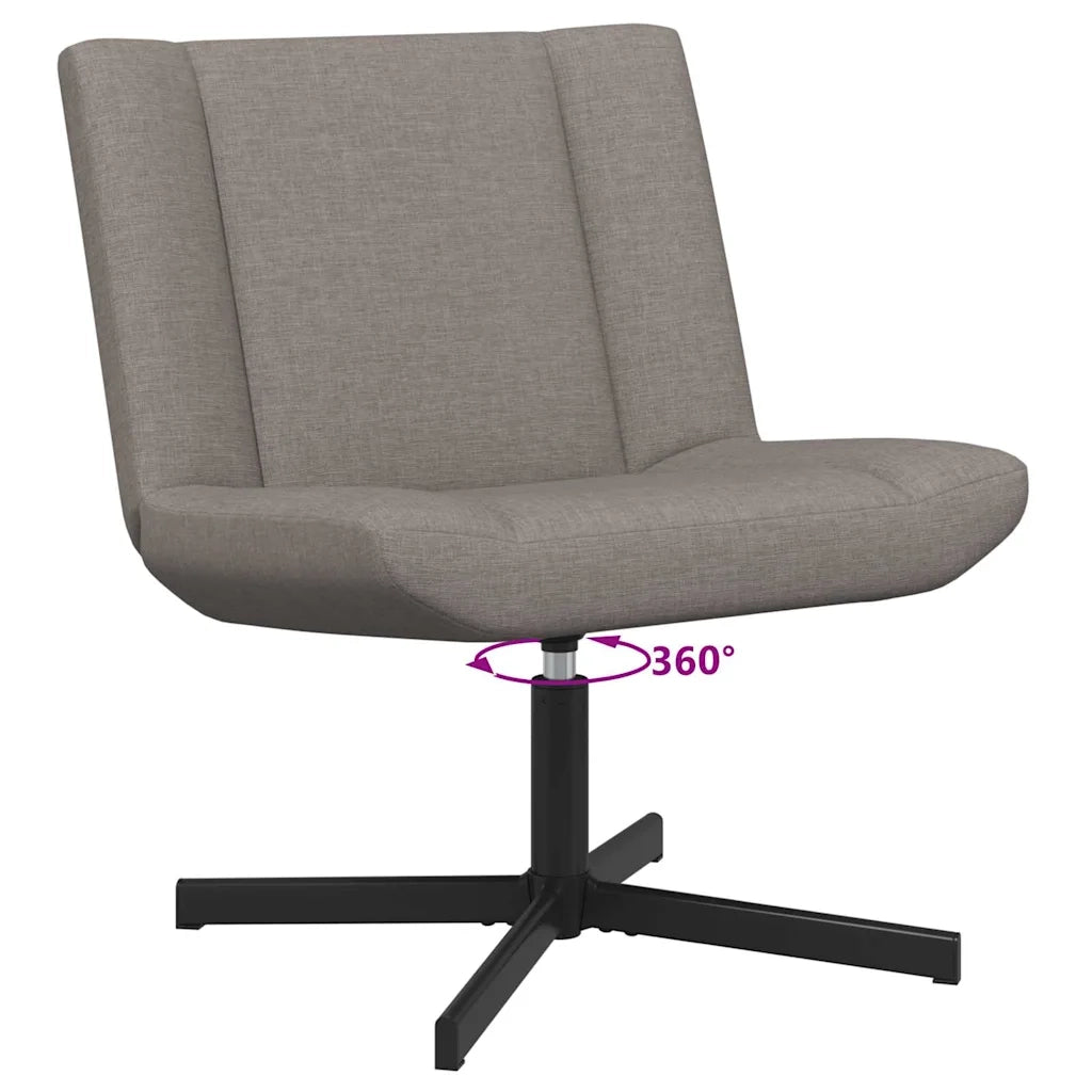 Sedia girevole Tortora 63 x 75 x 76 cm Tessuto CFW1797474