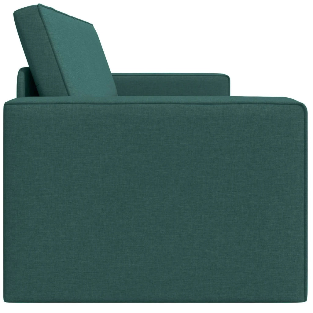 Divano letto | Sof¨¤ letto | Letto singolo Verde Scuro 245 x 78 x 77 cm Tessuto