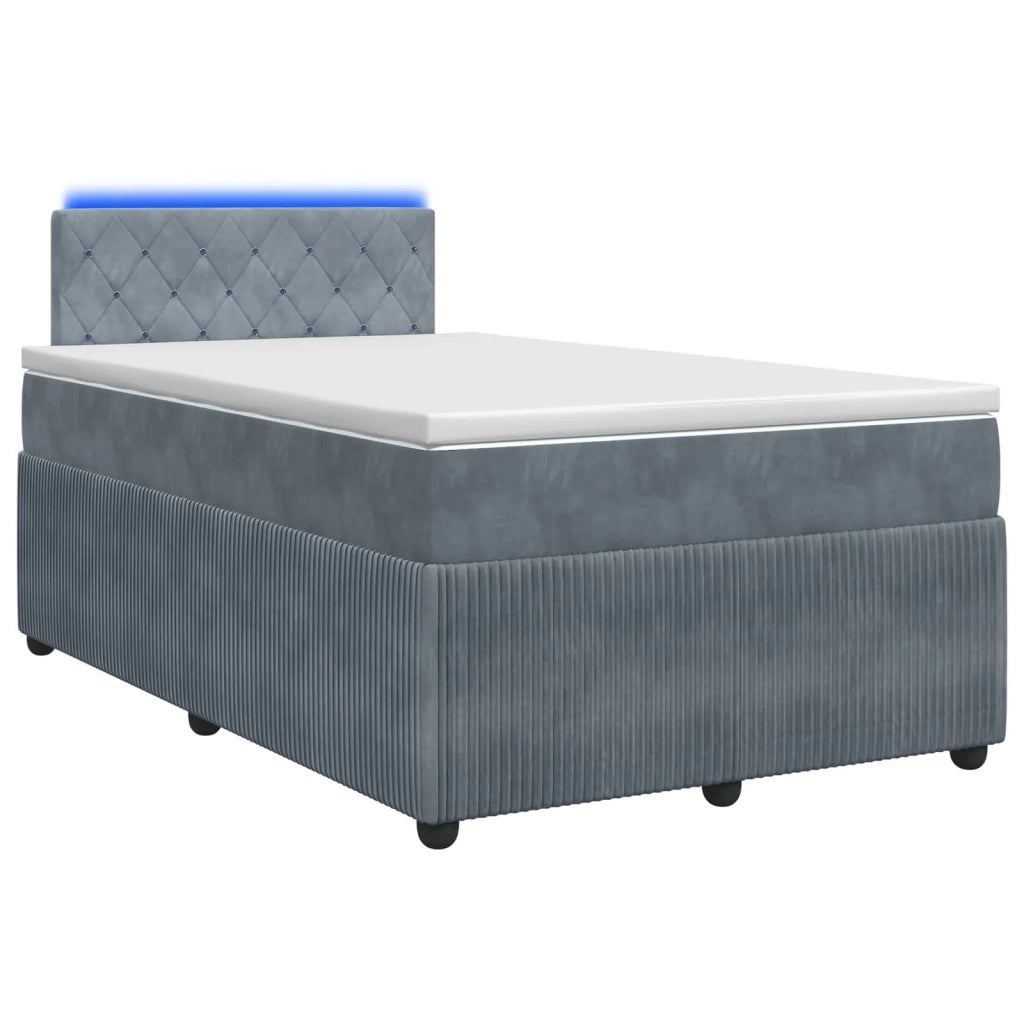Letto box spring con materasso Grigio Scuro 120 x 200 cm 3453114