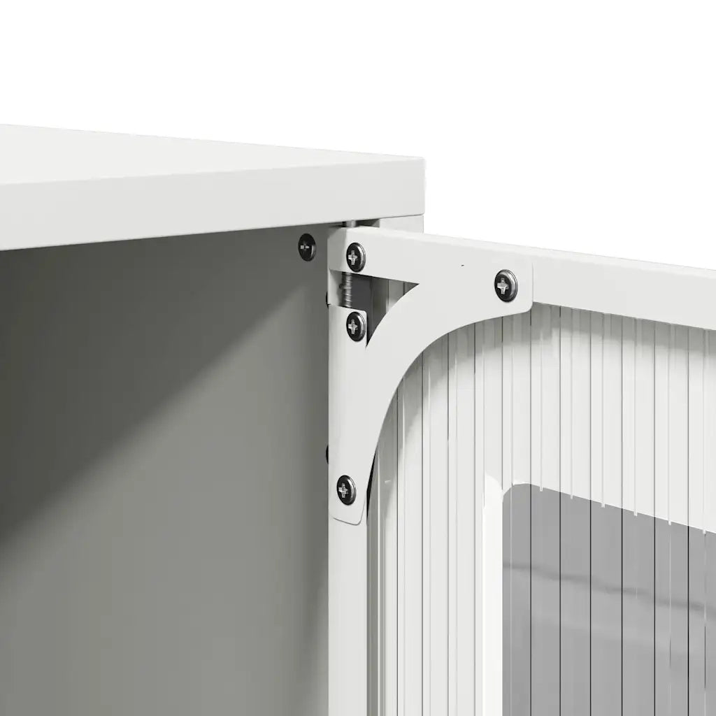 Credenza | Madia | Buffet da pranzo | Armadio da pranzo Bianca 68x39x107 cm in Acciaio