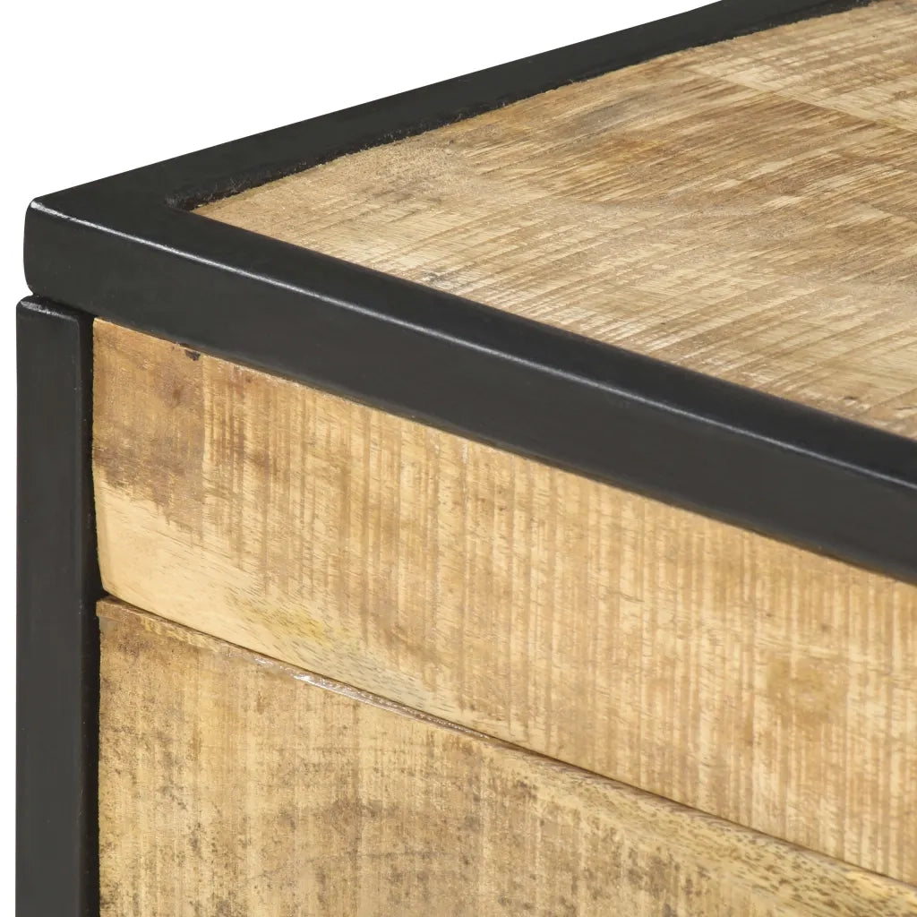 Tavolino da Salotto-Tavolino da soggiorno-Tavolo 70x50x33 cm in Legno Massello di Mango
