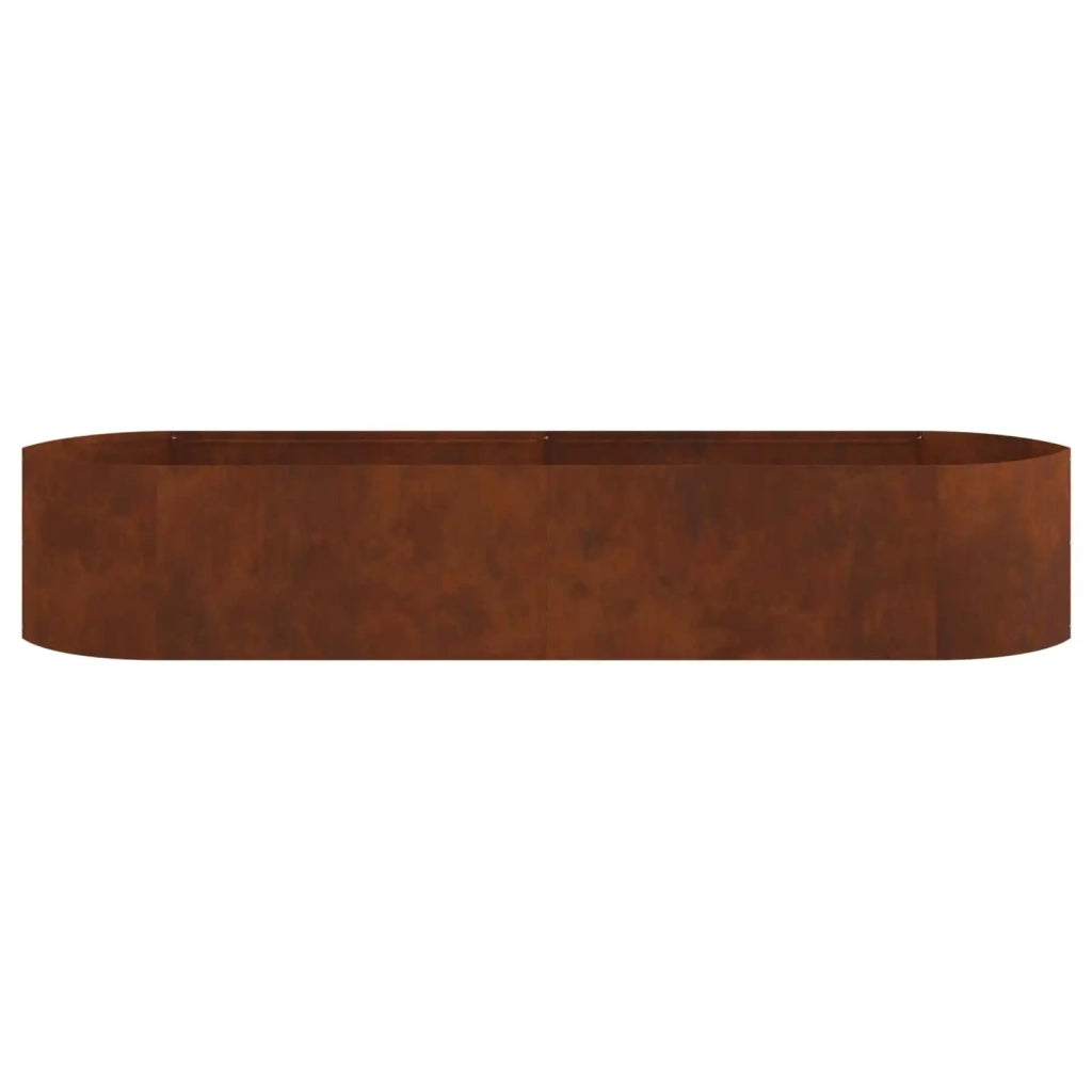 Letto rialzato da giardino Acciaio Corten 220 x 40 x 40 cm 8011725