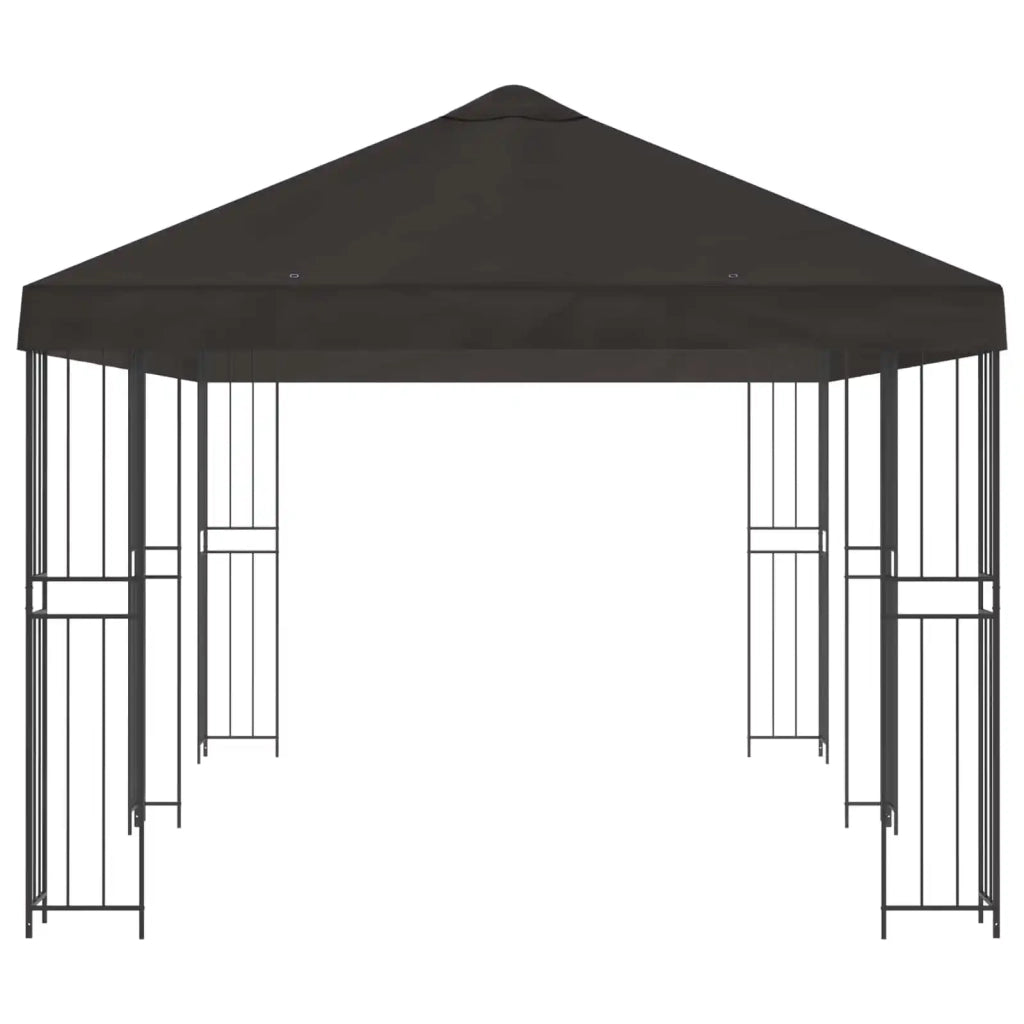 Gazebo con pareti laterali 6 x 3 m Antracite