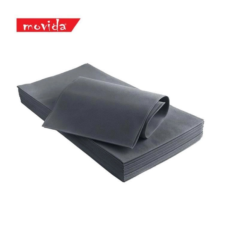 Set 25 Pezzi Tovaglia da Tavola Coprimacchia in TNT Grigio 100 x 100 cm