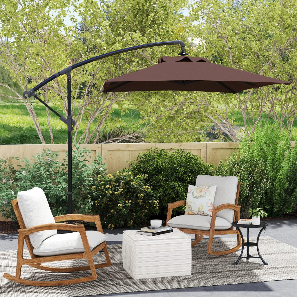 Parasole rettangolare esterno ¨C Minimal ¨C Grigio 294x193x250 cm