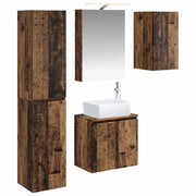 Set di Armadi da Bagno 5 pcs Legno antico 50 x 14,5 x 70 cm 3407317