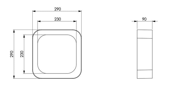 Mensola da bagno di design moderno nera multiuso