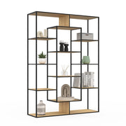 IDMarket - Estantería DETROIT con 11 compartimentos de diseño industrial H.143 cm