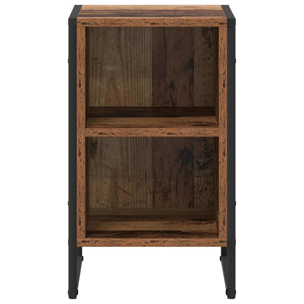 Comodino 2 pcs Legno vecchio 39.5 x 30 x 50 cm
