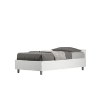 Letto Singolo - NUAMO Tipologia Letto: Con Rete, Dimensione Rete: 80x200, Colore: Bianco Frassino