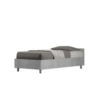 Letto Singolo - NUAMO Tipologia Letto: Senza Rete, Colore: Grigio, Dimensione Rete: 80x200