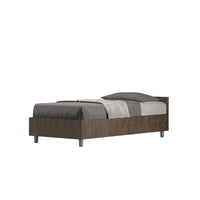 Letto Singolo - NUAMO Dimensione Rete: 80x200, Tipologia Letto: Con Rete e Contenitore, Colore: Noce