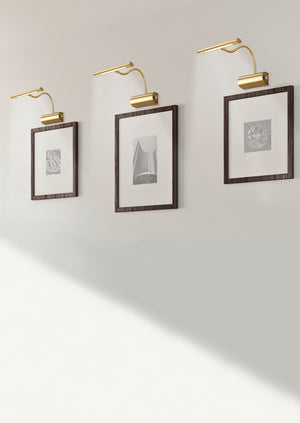 Applique da Interno a LED in Metallo Ottone Satinato