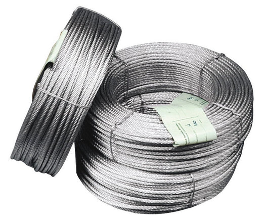 fune in acciaio anima tessile rotoli da mt.100. ï mm.12 cod:ferx.vit3330
