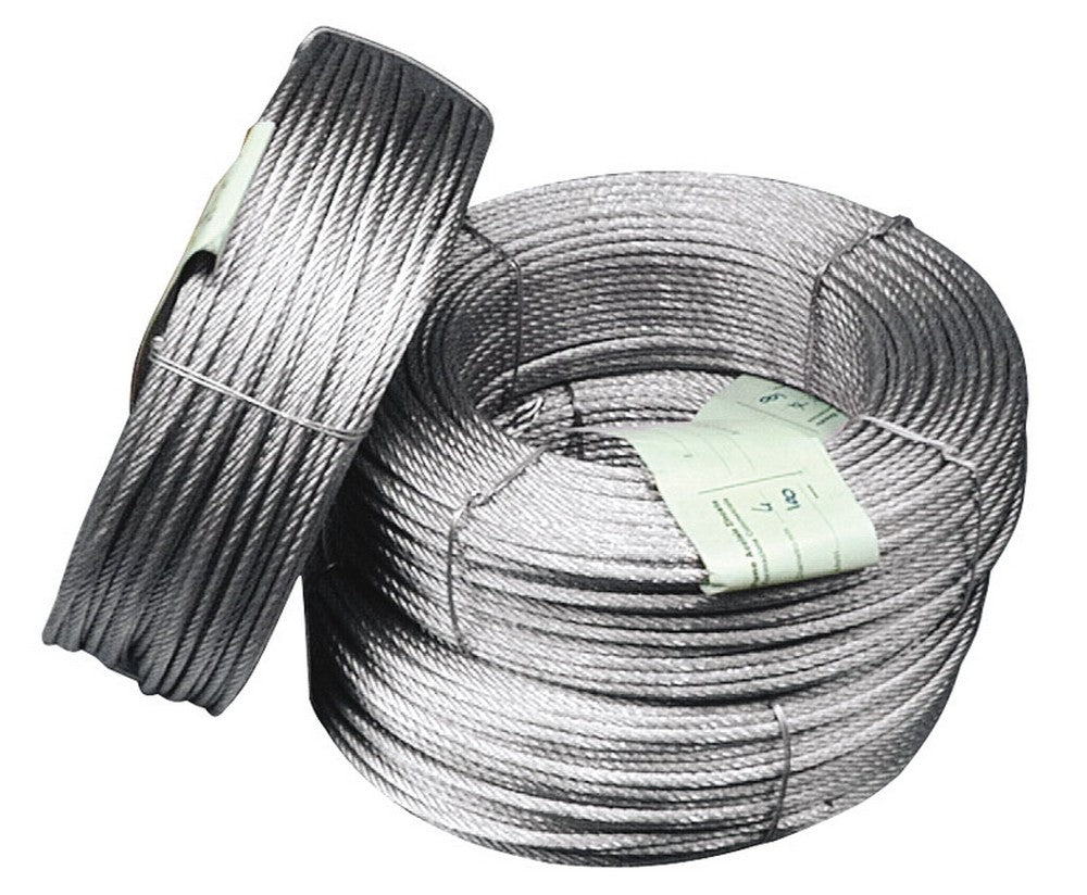 fune in acciaio anima tessile rotoli da mt. 25. ï mm. 5 cod:ferx.vit33689
