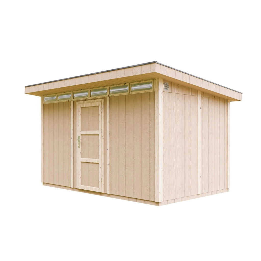 Casetta da Giardino di QUALIT? PREMIUM 8,7m?²-L412xW279cm - TIMBELA M904-TUNDRA GREY
