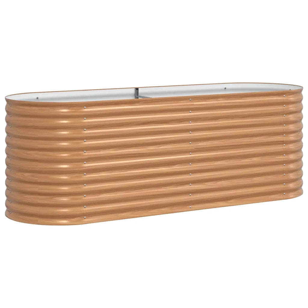 Letto Rialzato Marrone 240 x 80 x 81 cm Acciaio