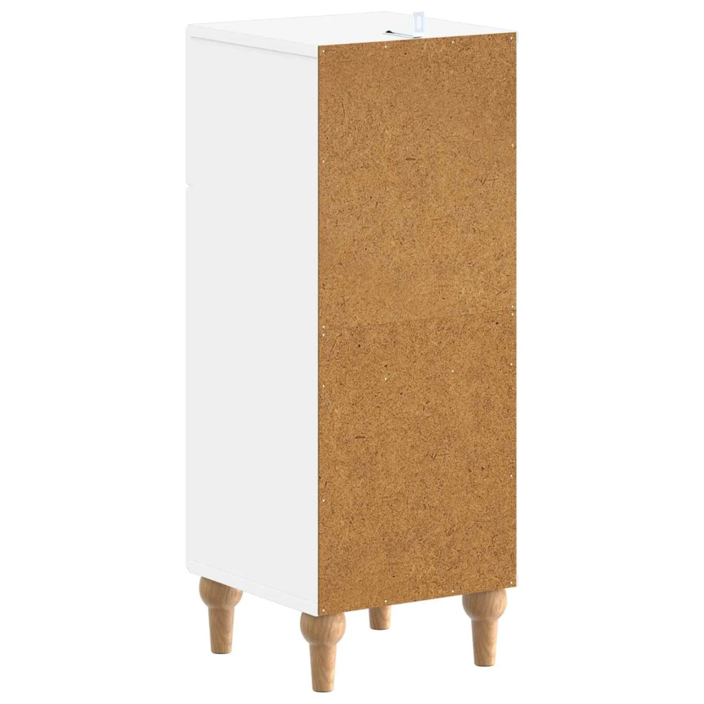Mobiletto da Bagno ALKMAAR Bianco 30 x 31 x 80 cm 896165