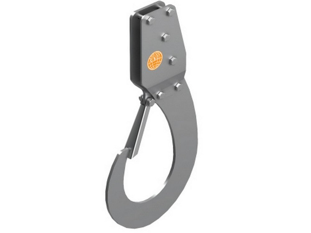 gancio di sollevamento autobloccante per ponteggiatori portata kg. 50 cm. 23,5x44,1 cod:ferx.vit50757