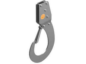 gancio di sollevamento autobloccante per ponteggiatori portata kg. 50 cm. 23,5x44,1 cod:ferx.vit50757