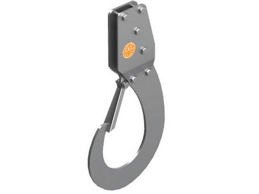gancio di sollevamento autobloccante per ponteggiatori portata kg. 50 cm. 23,5x44,1 cod:ferx.vit50757