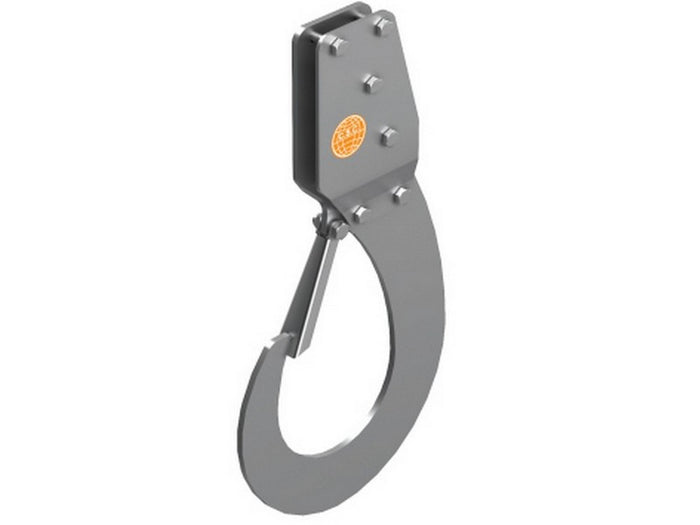 gancio di sollevamento autobloccante per ponteggiatori portata kg. 50 cm. 23,5x44,1 cod:ferx.vit50757