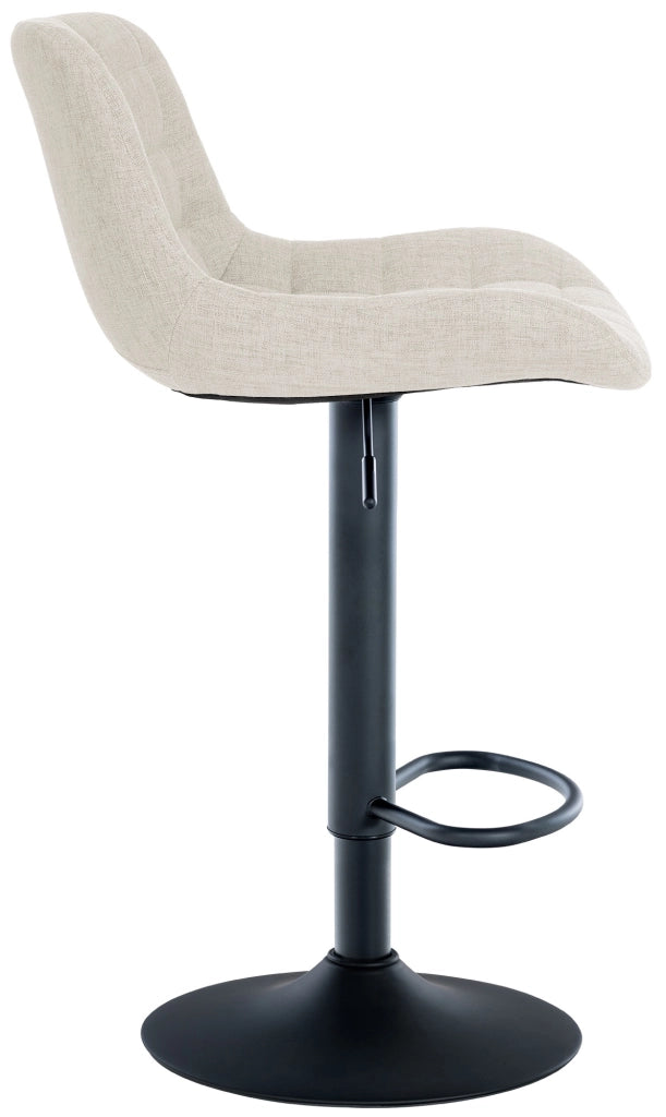 Set di 2 sgabelli da bar Tover crema,Tessuto