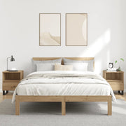 vidaXL Comodini 2pz Rovere Artigianale 40x35x50 cm Legno Multistrato