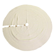 Copri base Albero di Natale in Tessuto maglia crema cm Ø112xh0,5